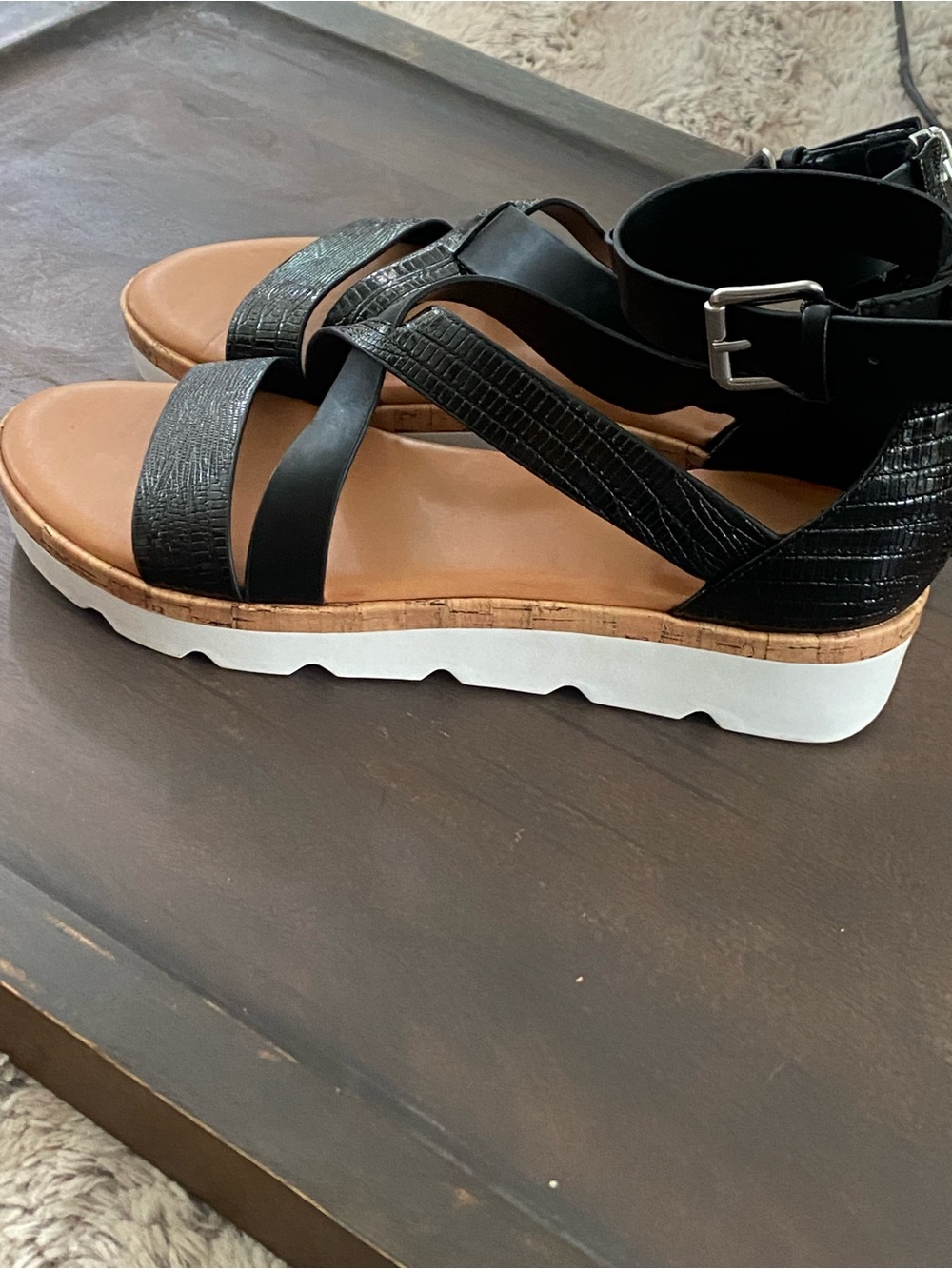 Nine West Black BEEME3 Sandals - Picture 7 of 10